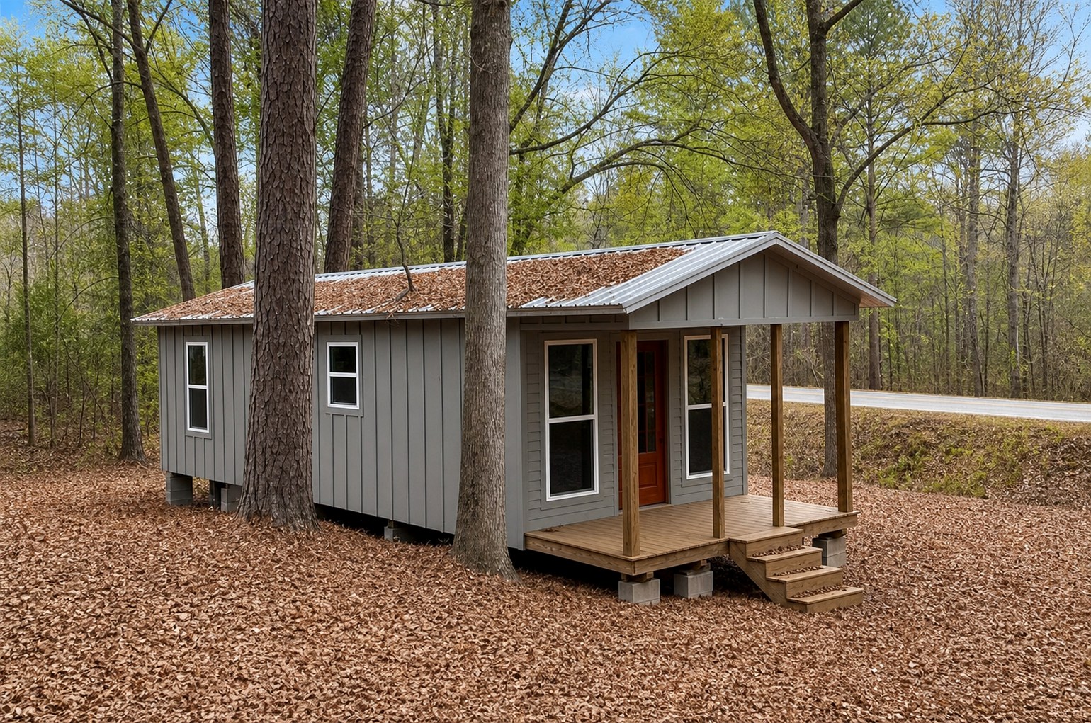 Small cabin-style building among trees at The Retreat at Lake Martin